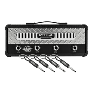 Pluginz X Mesa Boogie Dual Rectifier Jack Rack Keychain Holder, Musician Gift