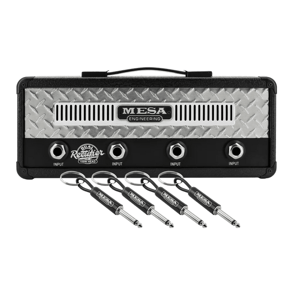 Pluginz X Mesa Boogie Dual Rectifier Jack Rack Keychain Holder, Musician Gift