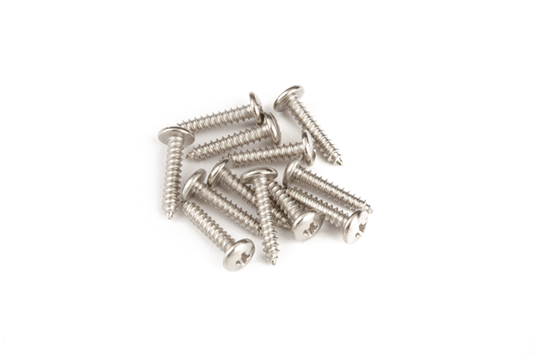 Genuine Fender 3x1/2" Truss-head Rod Control Plate Mounting Screws, 12-Pieces