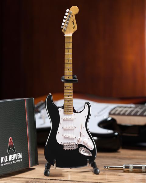 AXE HEAVEN Official Black Fender Strat Classic MINIATURE Guitar Display Gift