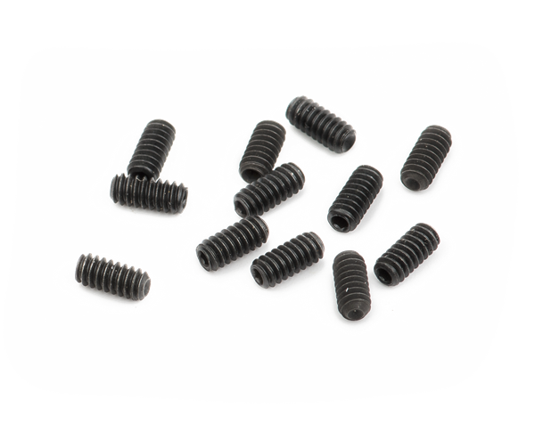 Fender American Guitar Bridge Saddle Height Adjustment Screws (1/4"), Black (12)