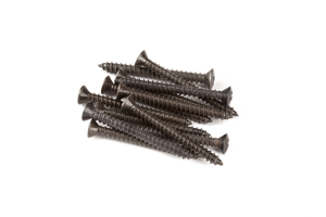 Genuine Fender Neck Mounting Screws for Showmaster/Other (8 X 1-3/4") Black (12)