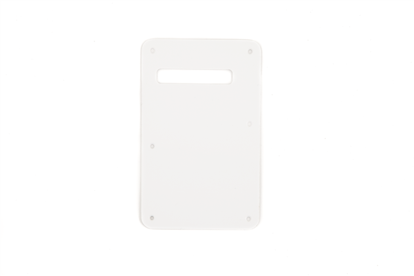 Genuine Fender Backplate for Strat/Stratocaster Guitar, Single Slot, 1-PLY WHITE