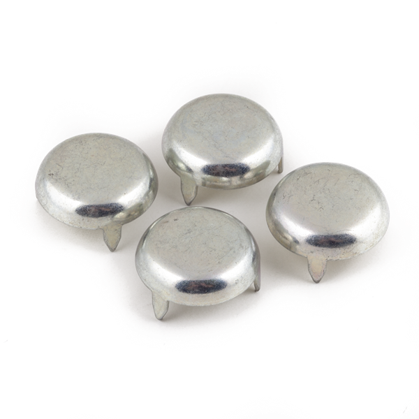 Genuine Fender Press-In Amplifier/Amp Glide Cups, Set of 4, Chrome, 0.75" Dia.