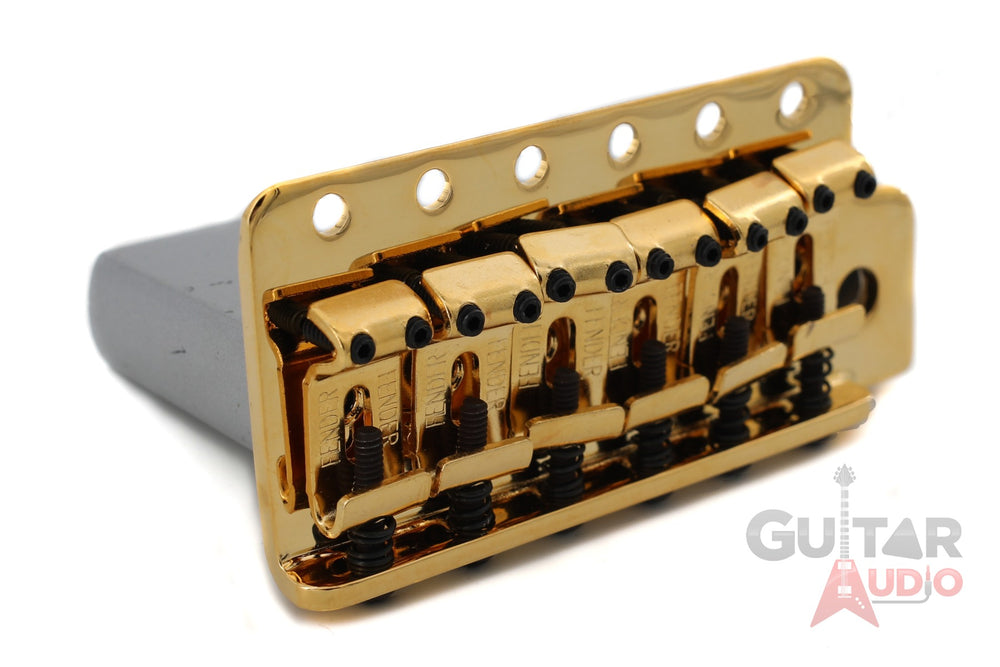 Genuine Fender MIM Classic/Highway 1 Strat Stratocaster Tremolo Bridge - GOLD