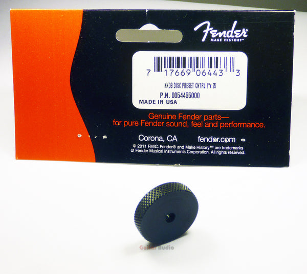 Genuine Fender Jaguar/Jazzmaster Guitar Preset Black Control Roller Knob Disc
