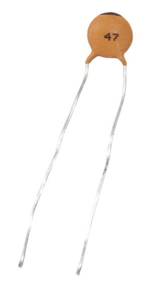 Genuine Fender Pure Vintage Bright Control Capacitor, Ceramic Disc 47pF @ 500V