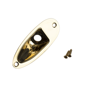 Genuine Fender Super Strat Input Jack Plate Ferrule (Import Models), Gold