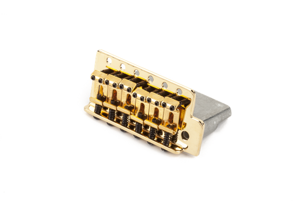 Genuine Fender Tremolo Bridge for MIM/Mexican Strat/Stratocaster Guitar - GOLD