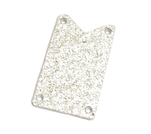 Genuine Gretsch Truss Rod Cover, Silver Falcon, Silver Sparkle, 006-2646-000