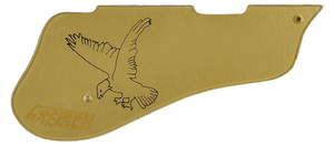 Genuine Gretsch Pickguard G6136 White Falcon Cut For Filter'Tron Pickups, Gold