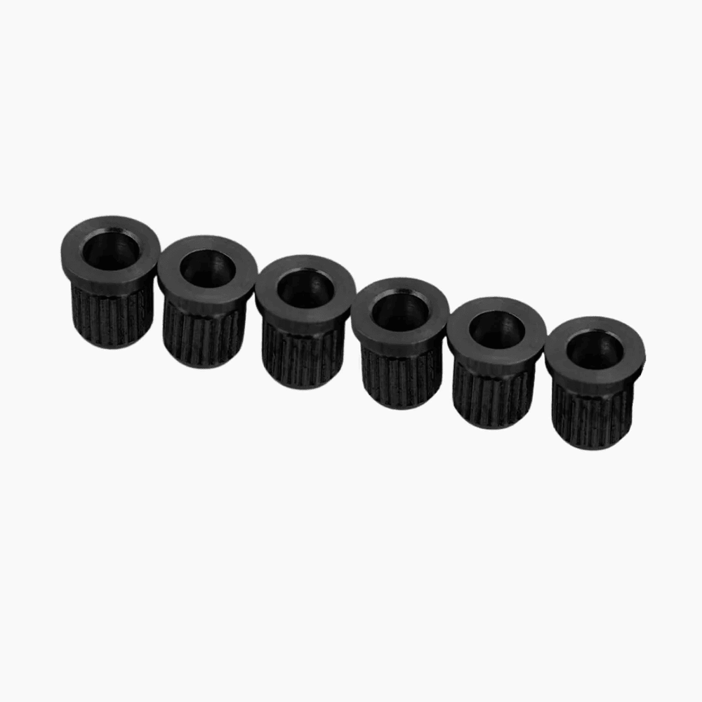 Allparts Gotoh 5/16" Standard Guitar String Ferrules, 6-Pack, BLACK