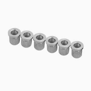 Allparts Standard Guitar String Ferrules, 5/16", CHROME, Set of 6