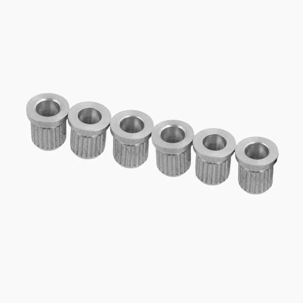 Allparts Standard Guitar String Ferrules, 5/16", CHROME, Set of 6
