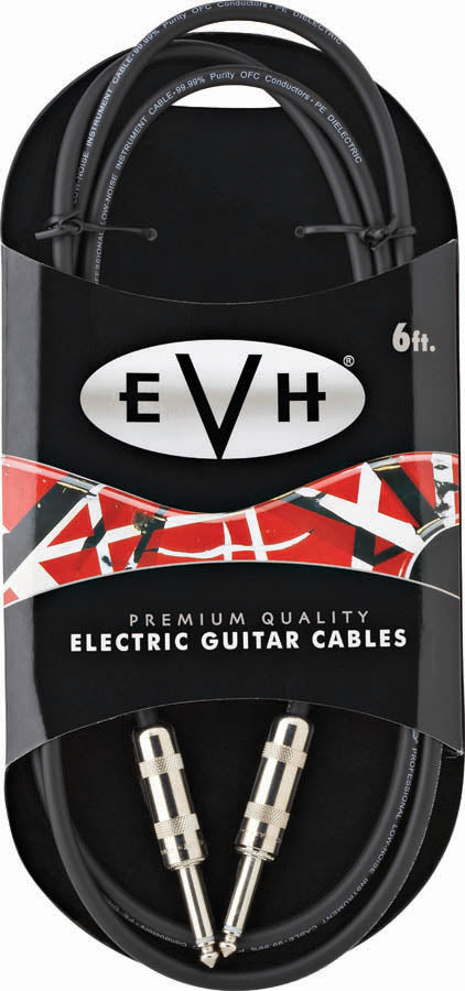 EVH Eddie Van Halen Series Premium Electric Guitar Cable, Straight Ends, 6' ft.