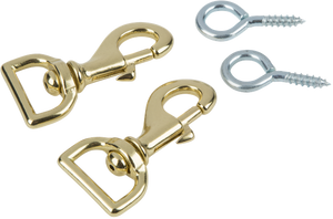 EVH Eddie Van Halen Signature Strap Clasps Set with Eye Hooks