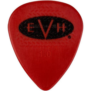 EVH Signature Series Guitar Picks (6), 1.00mm, RED/BLACK, 022-1351-205