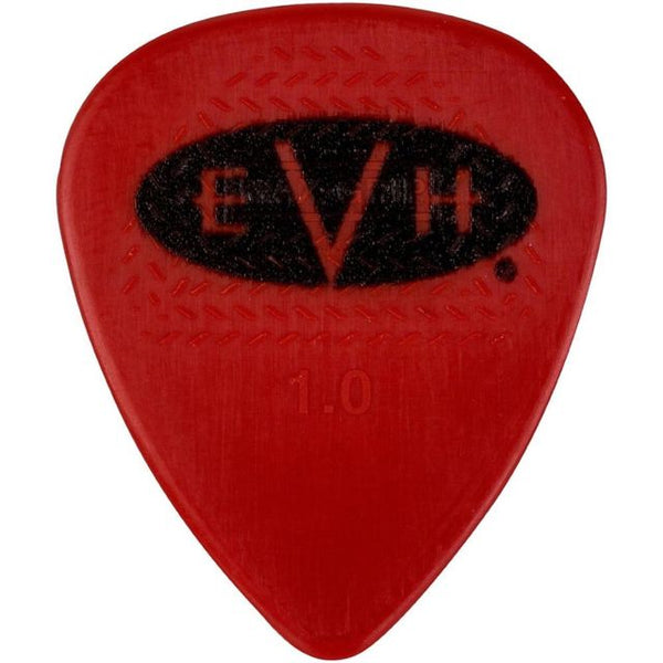 EVH Signature Series Guitar Picks (6), 1.00mm, RED/BLACK, 022-1351-205