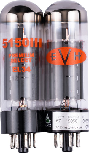 EVH EL34 Amplifier Power Tubes Kit, Pair/Duet Set - 022-3534-002