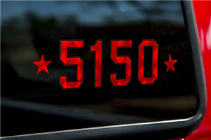 Official 5150 Red Holographic Prism Guitar Decal Sticker Set EVH Eddie Van Halen