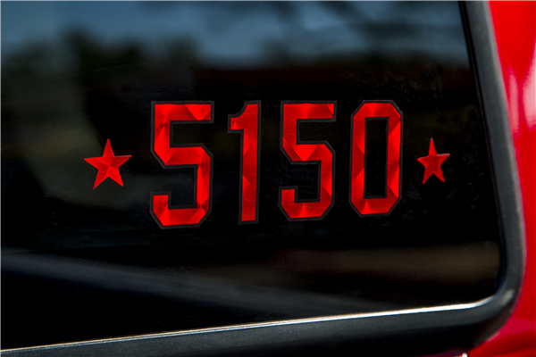 Official 5150 Red Holographic Prism Guitar Decal Sticker Set EVH Eddie Van Halen