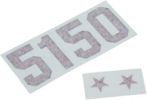 Official 5150 Red Holographic Prism Guitar Decal Sticker Set EVH Eddie Van Halen