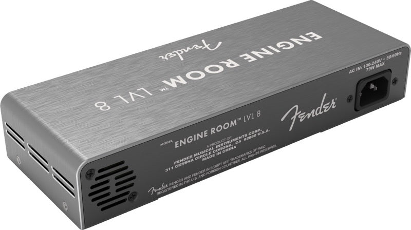 Fender Engine Room LVL8 Multi-Pedal Power Supply, 9Vdc at 500mA, 120V