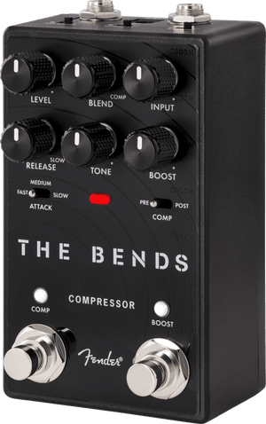 Fender The Bends Compressor V2 Electric Guitar Effects Stomp-Box Pedal