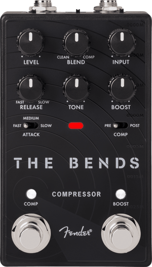 Fender The Bends Compressor V2 Electric Guitar Effects Stomp-Box Pedal