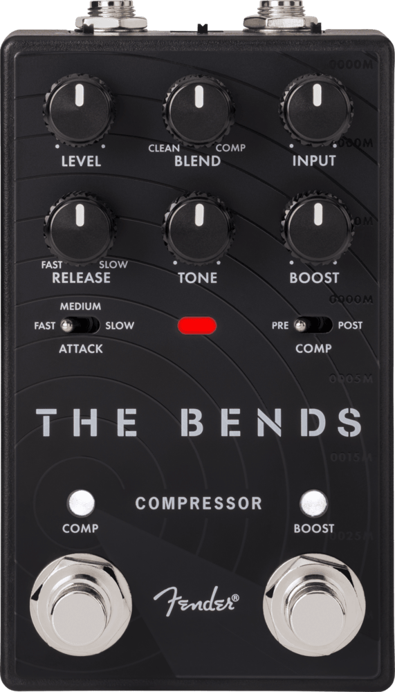 Fender The Bends Compressor V2 Electric Guitar Effects Stomp-Box Pedal