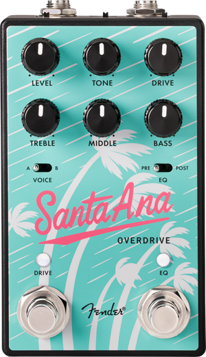 Fender Santa Ana Overdrive V2 Electric Guitar Effects Stomp-Box Pedal