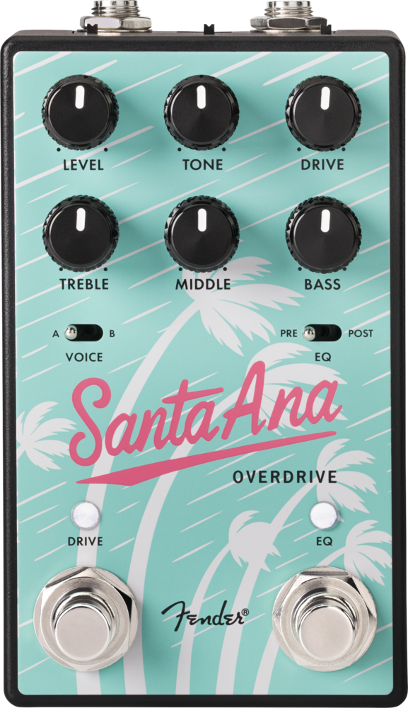 Fender Santa Ana Overdrive V2 Electric Guitar Effects Stomp-Box Pedal
