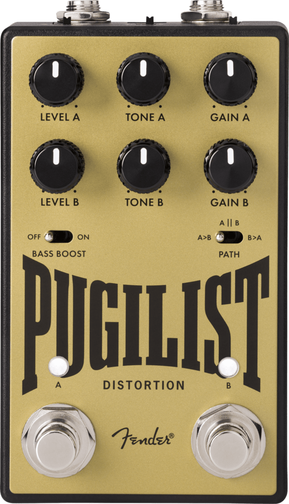 Fender Pugilist Distortion V2 Electric Guitar Stomp Box Effects Pedal
