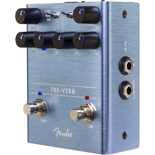 Genuine Fender "Tre-Verb" Tremolo/Reverb Guitar Effect Stomp Box Pedal