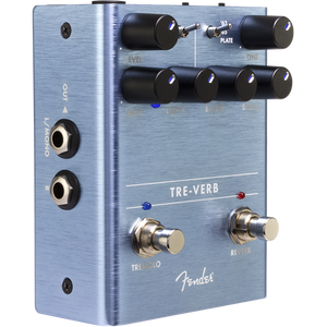 Genuine Fender "Tre-Verb" Tremolo/Reverb Guitar Effect Stomp Box Pedal