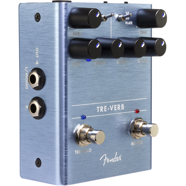 Genuine Fender "Tre-Verb" Tremolo/Reverb Guitar Effect Stomp Box Pedal