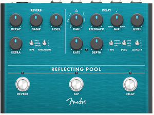 Fender Reflecting Pool Delay/Reverb Analog Guitar Effects Stomp Box Pedal