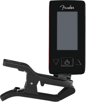 Genuine Fender Original Clip-On Color LCD Tuner for Guitar, Banjo - FIESTA RED