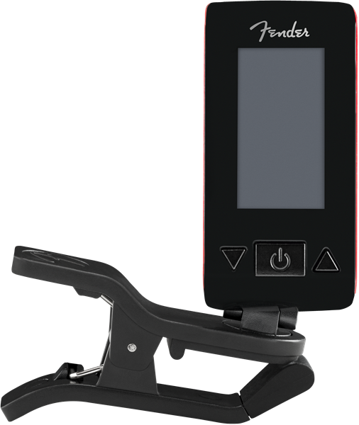 Genuine Fender Original Clip-On Color LCD Tuner for Guitar, Banjo - FIESTA RED