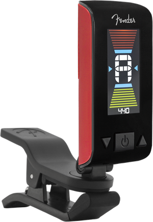 Genuine Fender Original Clip-On Color LCD Tuner for Guitar, Banjo - FIESTA RED
