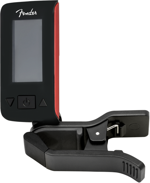 Genuine Fender Original Clip-On Color LCD Tuner for Guitar, Banjo - FIESTA RED