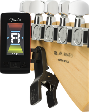 Genuine Fender Original Clip-On Color LCD Tuner for Guitar, Banjo - FIESTA RED