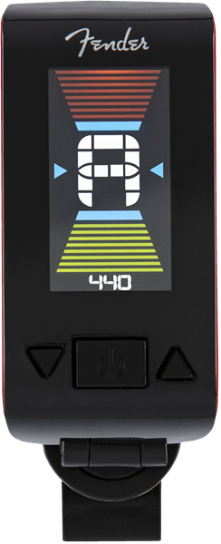 Genuine Fender Original Clip-On Color LCD Tuner for Guitar, Banjo - FIESTA RED