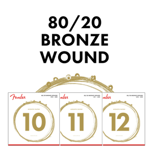 Fender 70XL 80/20 Bronze Acoustic Guitar Strings Set - EXTRA LIGHT 10-48