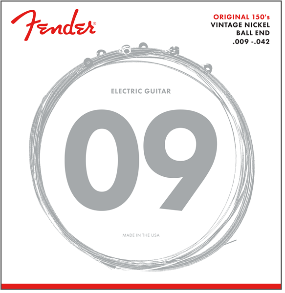 Fender 150L Pure Nickel Electric Guitar Strings Set - LIGHT 9-42
