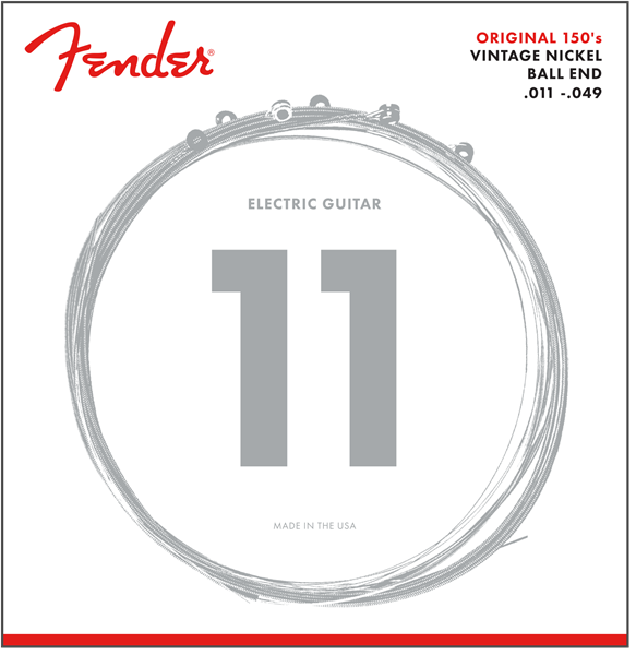 Fender 150M Pure Nickel Electric Guitar Strings Set - MEDIUM 11-49