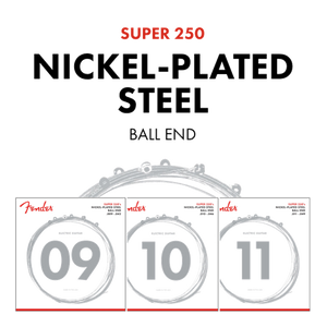 Fender Super 250XS Nickel-Plated Steel Electric Guitar Strings EXTRA SUPER LIGHT