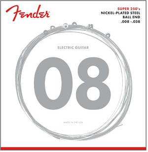 Fender Super 250XS Nickel-Plated Steel Electric Guitar Strings EXTRA SUPER LIGHT