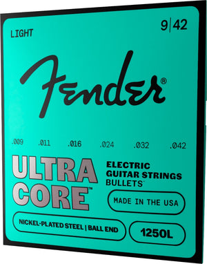 Fender 1250L Ultracore Electric Guitar Strings, NPS, Ball End, Light 9-42