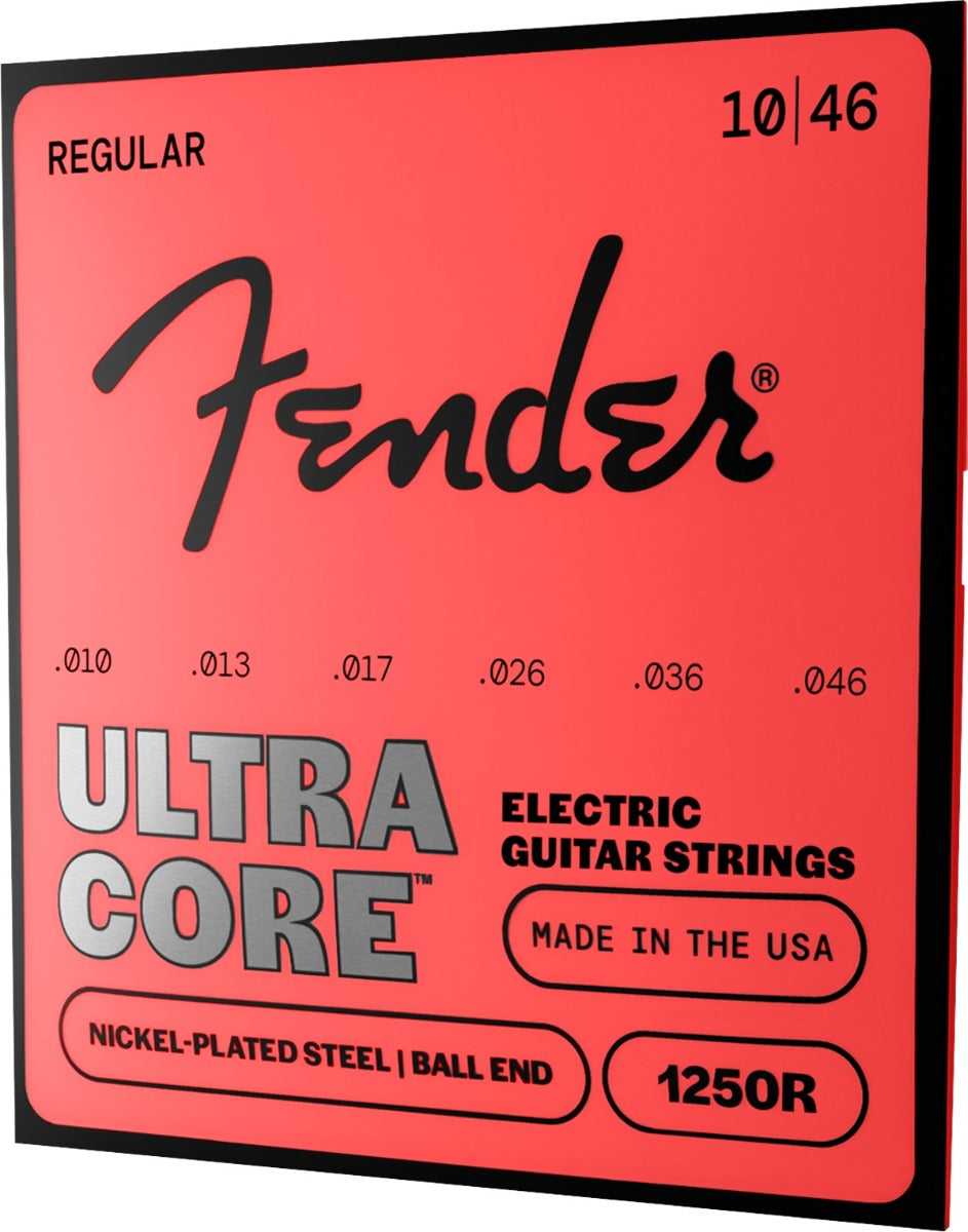 Fender 1250R Ultracore Electric Guitar Strings, NPS, Ball End, Regular 10-46